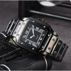 Collection of Men's 3-pin Quartz Square All-steel Watch in a gallery layout