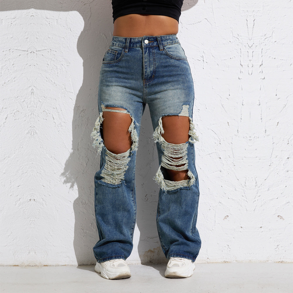 Blue Wash Denim Jeans