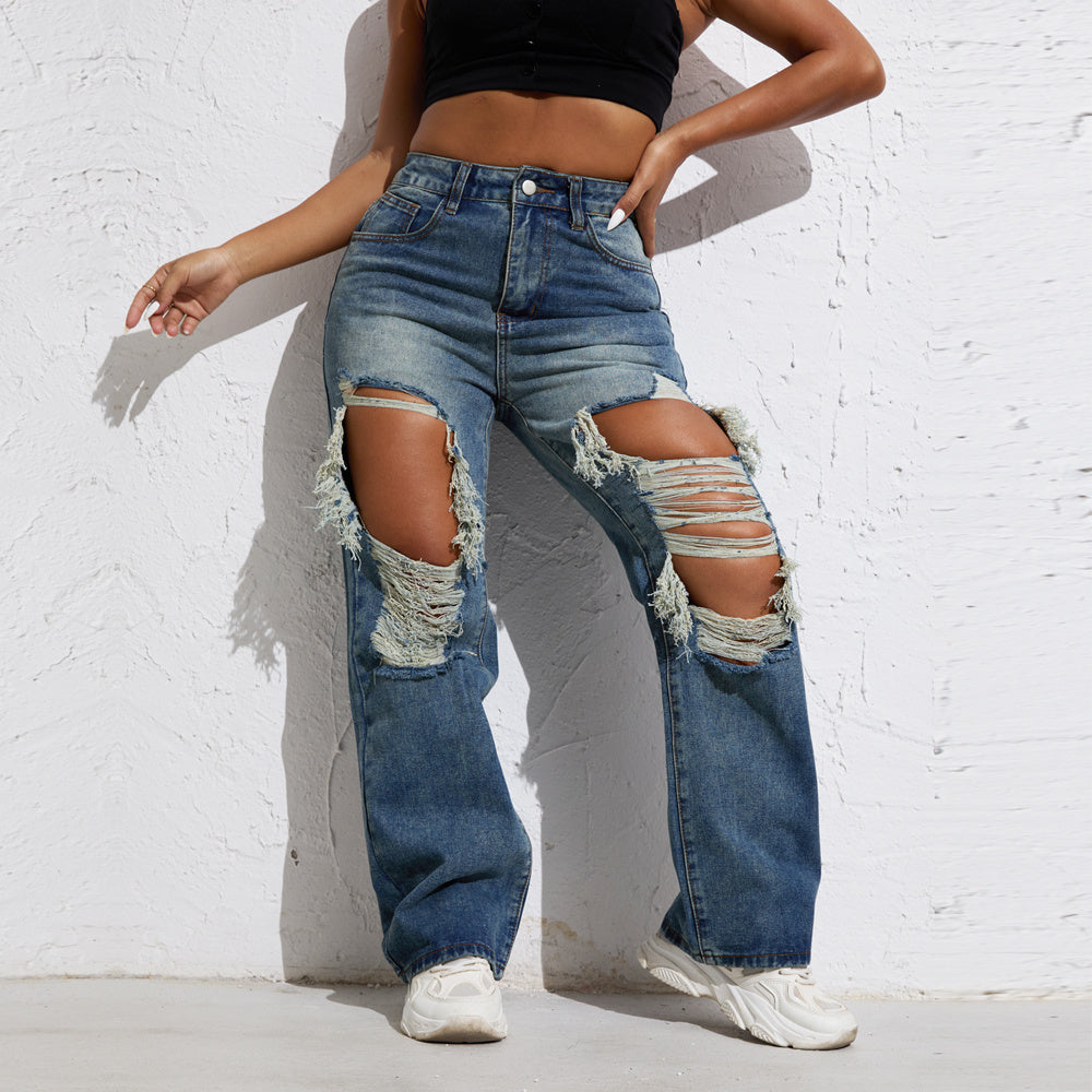 Blue Wash Denim Jeans